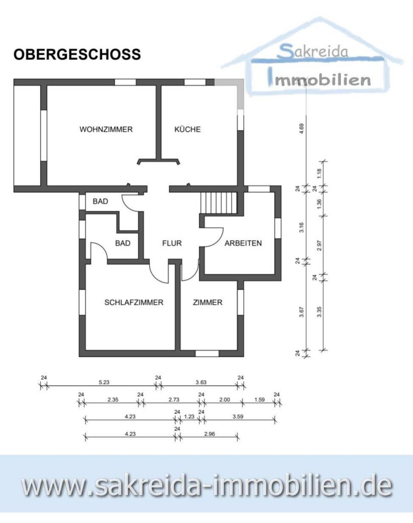 20__Grundriss_Obergeschoss_2-Familienhaus Biebergemünd_Sakreida Immobilien